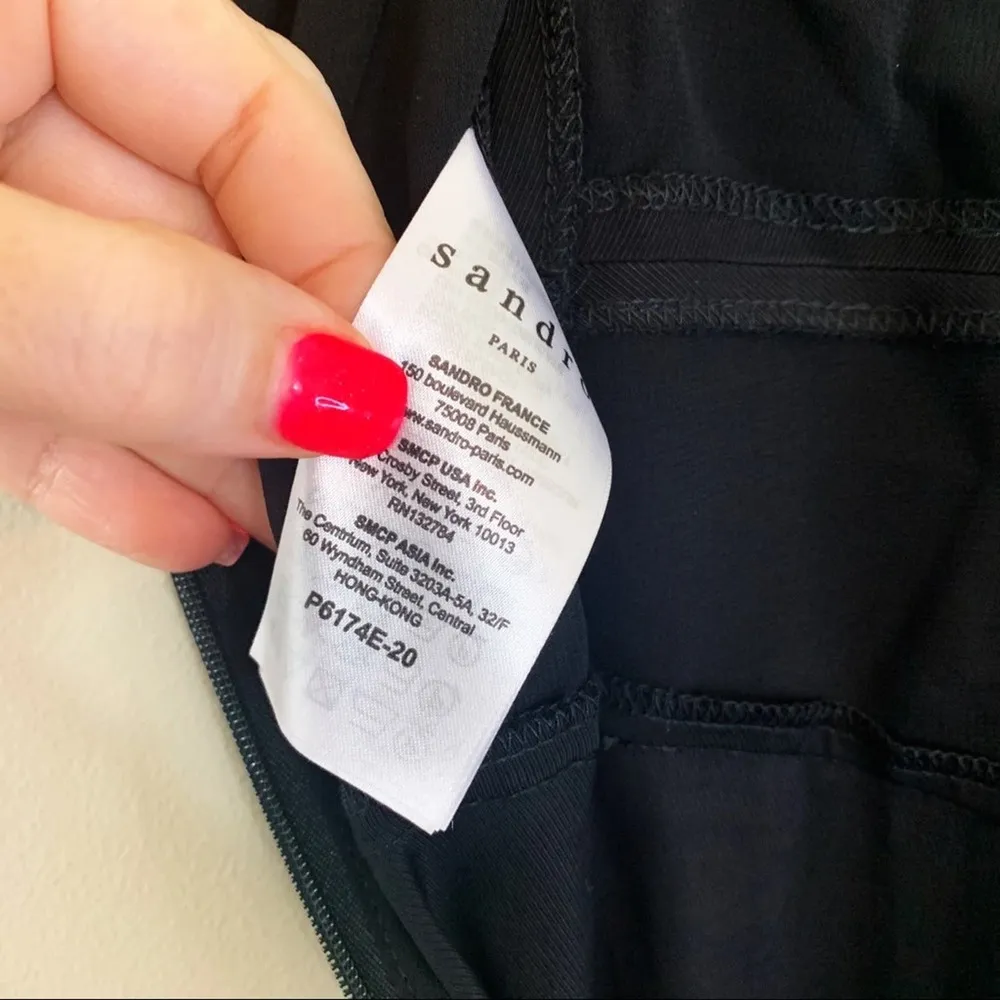 Sandro Edouarde Black Wide-Leg Jumpsuit - Image 6