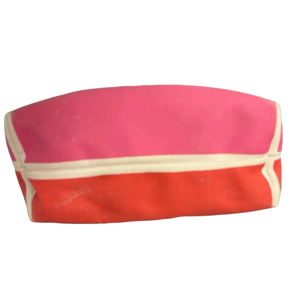 Kate Spade New York Red & Pink Canvas Mini Tote Bag Canvas Colorful Shopper Tote - Image 4