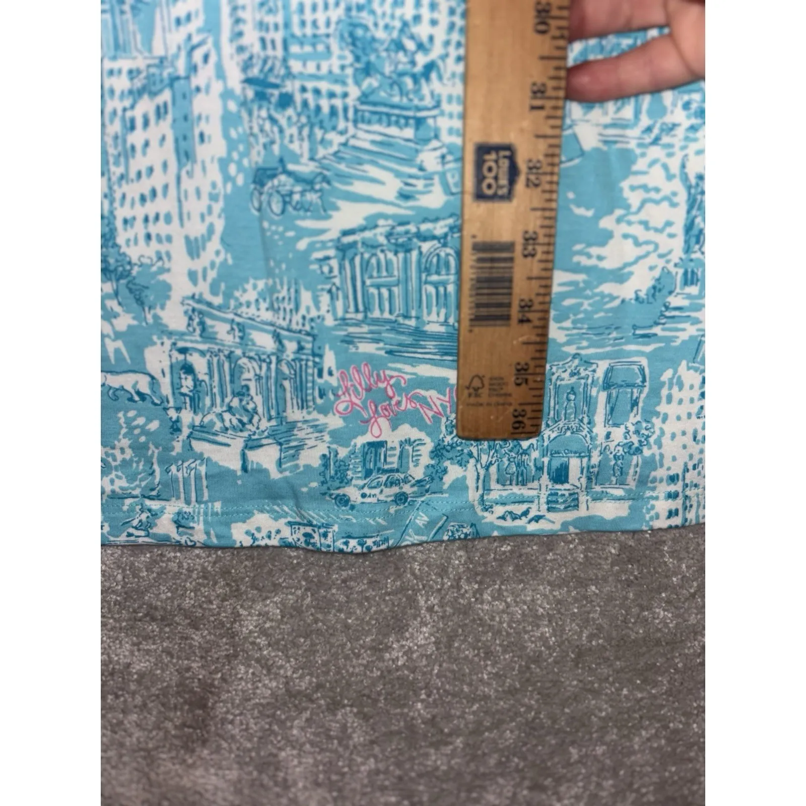 Lilly Pulitzer Kristen Swing Dress Shorely Blue NYC Toile Xxl - Image 7