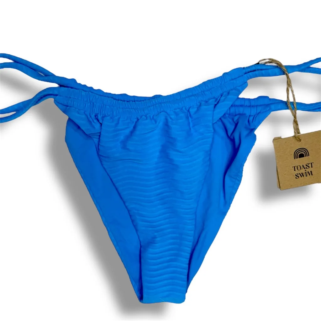 Toast Swim Electric Blue Bikini Set – Triangle Top & Cheeky Bottom - Image 7