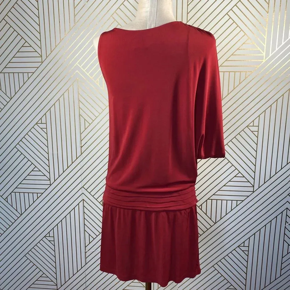 Haute Hippie Crimson Crush Cowl‎ Sleeve Mini Dress - Image 8