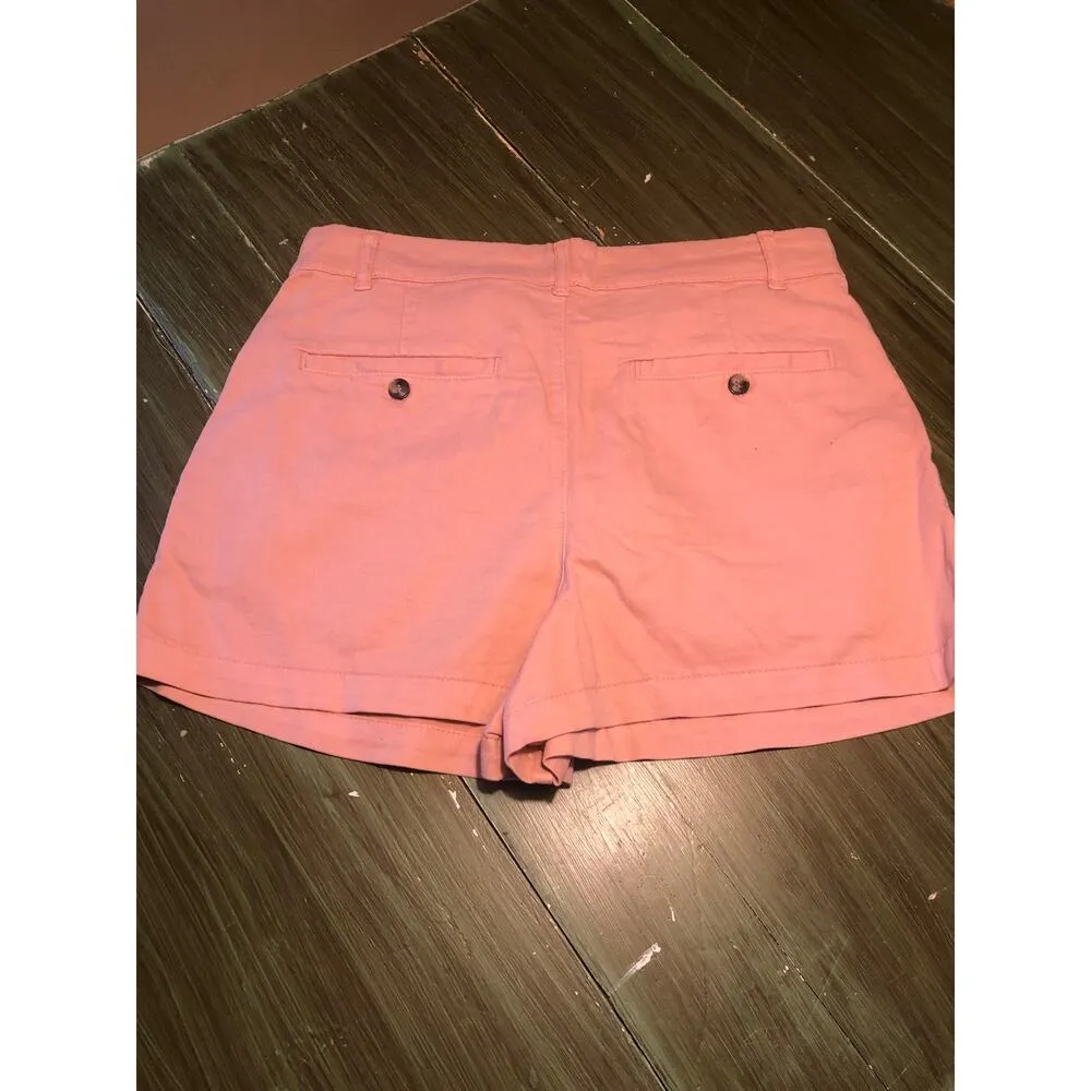 Free People NWOT Women's High Waisted Pink Cotton Blend Shorts Size 10 - Image 2