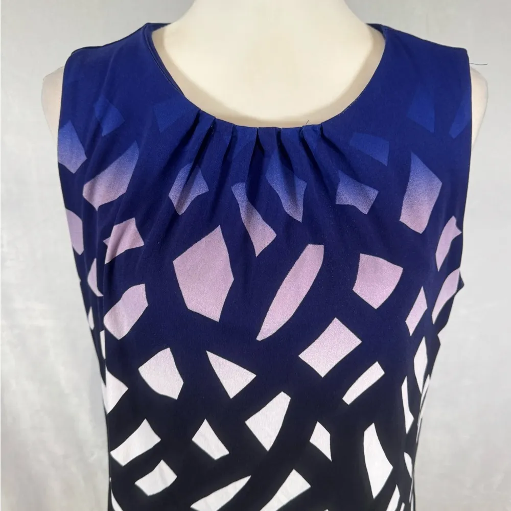Calvin Klein beautiful ombré abstract print pleated top size XL - Image 3
