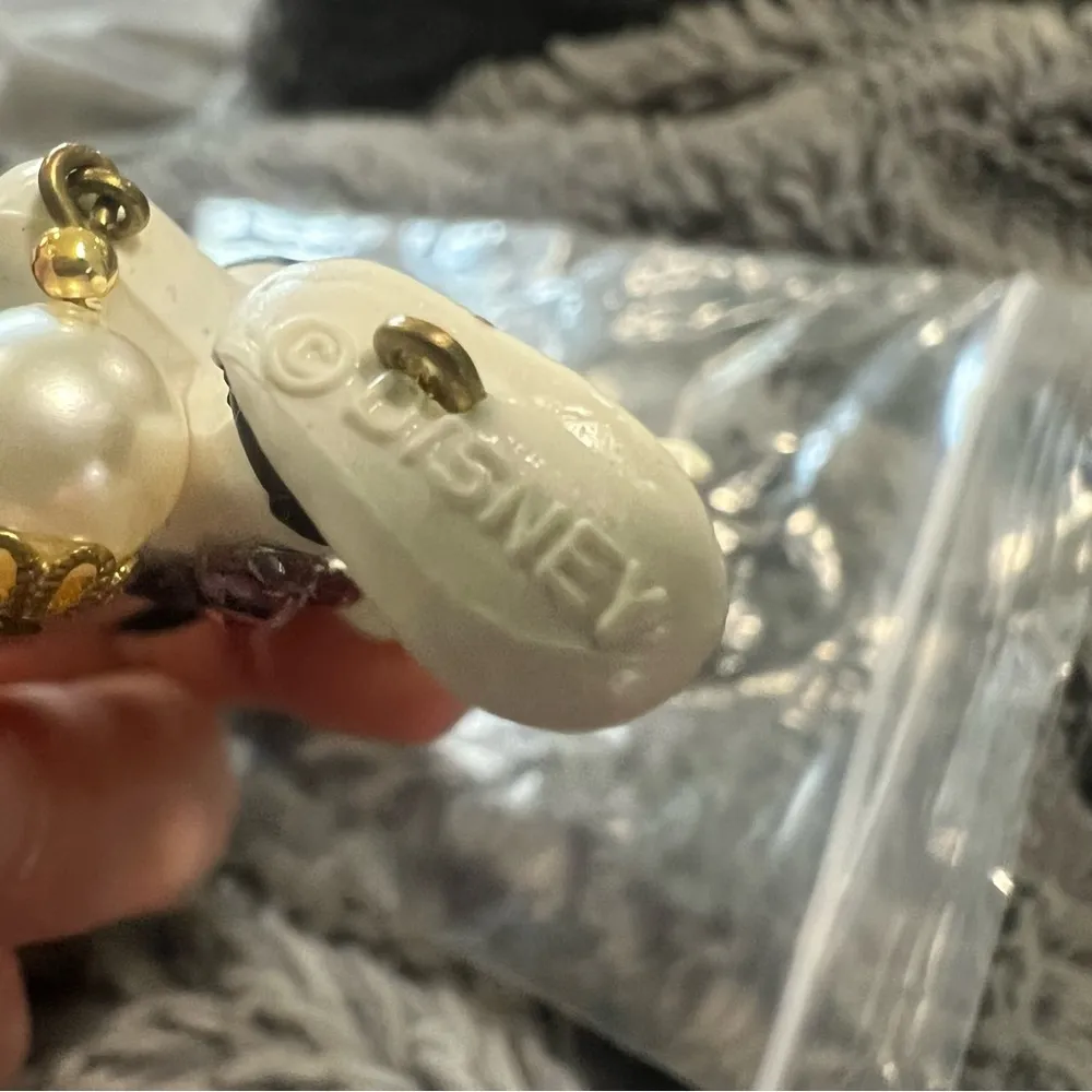 VTG Wendy Gell Mickey and Minnie mouse Whimsical crystal clip On Earrings - Image 14