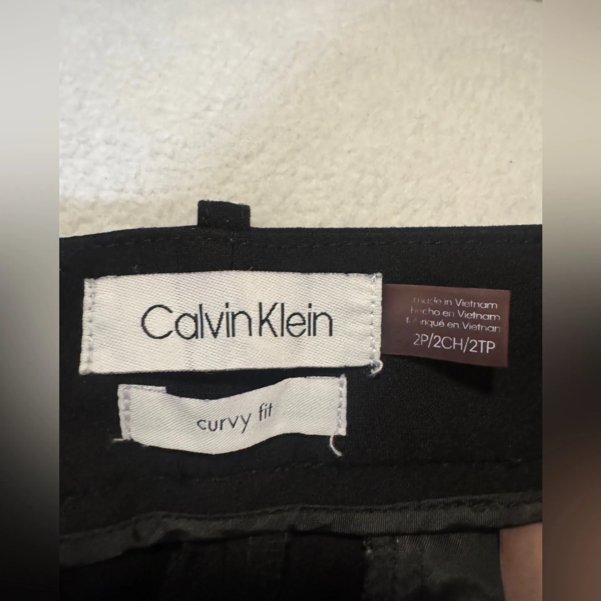 Calvin Klein Black Flare Dress Pants - Image 3