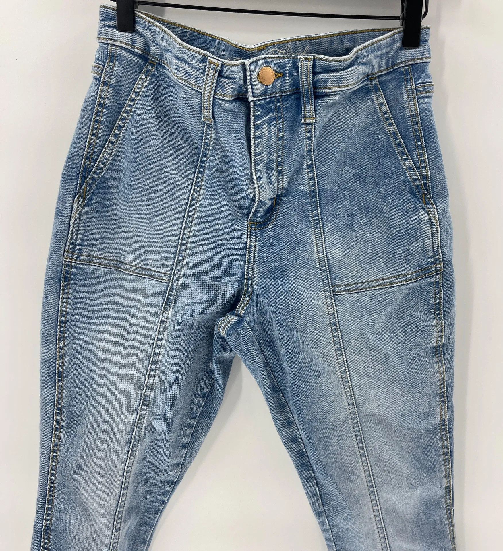 Seamed High Rise Skinny Jeans - Image 3