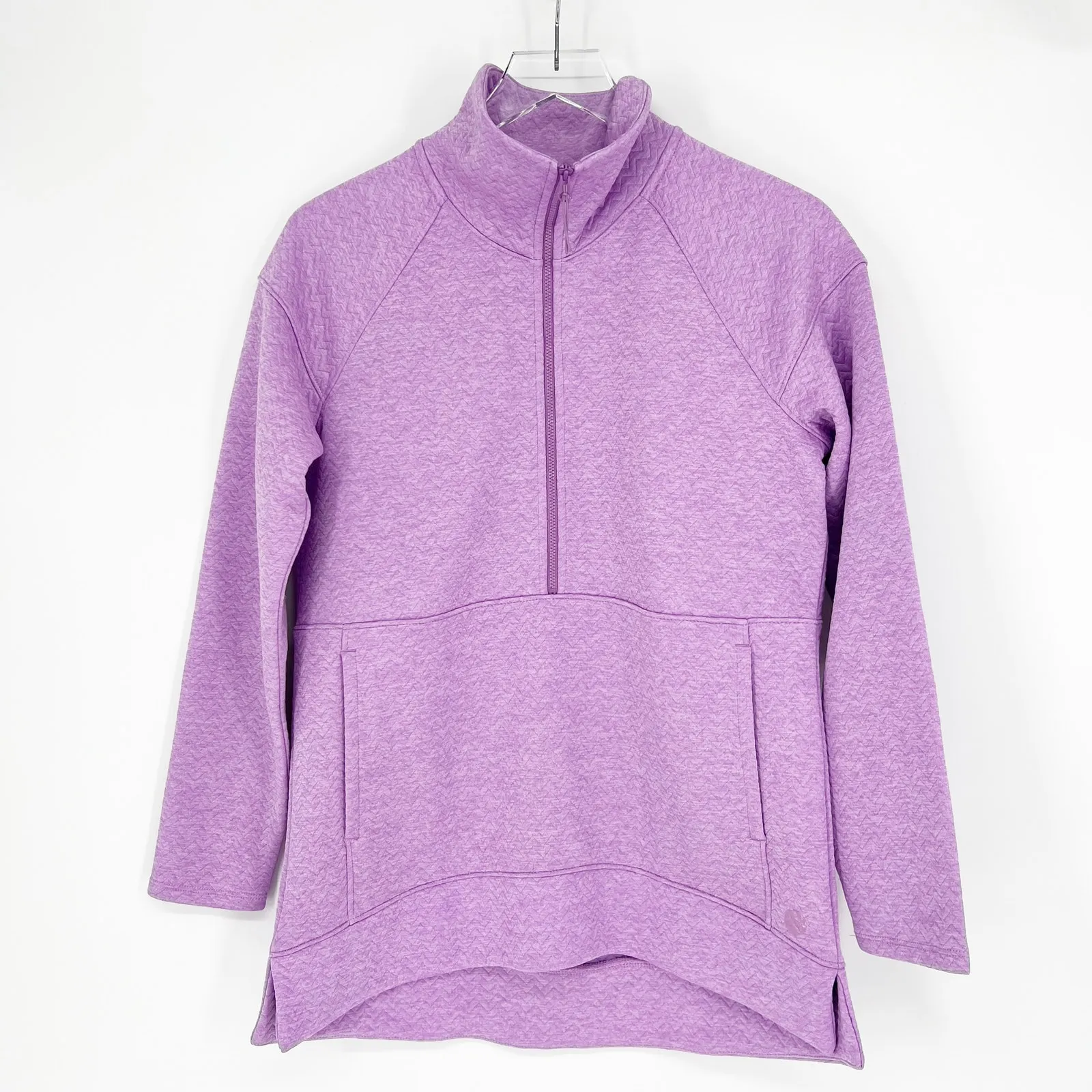 L.L. Bean FlexForward 1/2 Zip Quilted Pullover‎ S Purple - Image 3