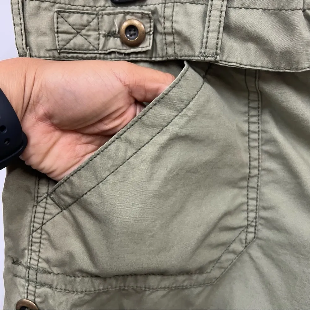 NWT Aeropostale 9/10 Green Cargo Shorts Lightweight rollover waistband Size undefined - Image 10