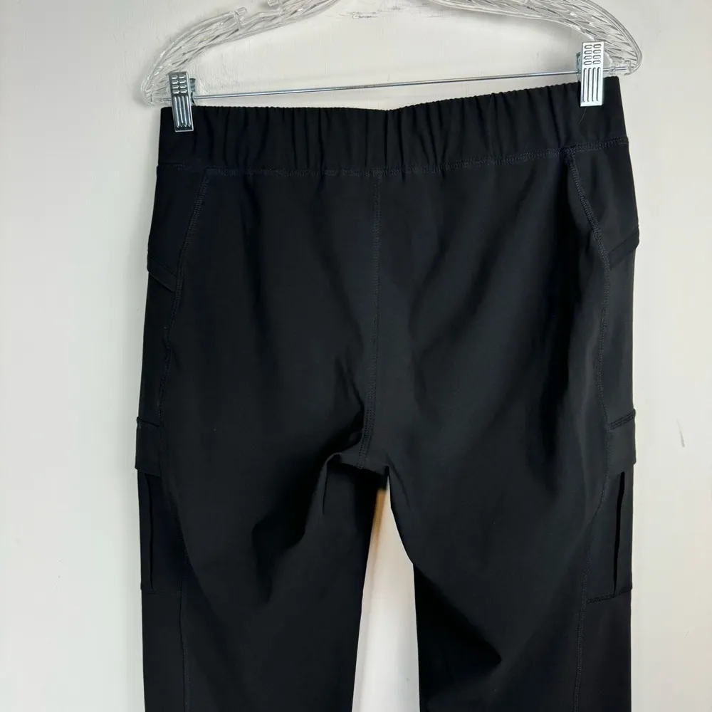 Eddie Bauer Travex Cargo Crop Pants Sz 8 Black Straight Leg Hiking Outdoors - Image 10