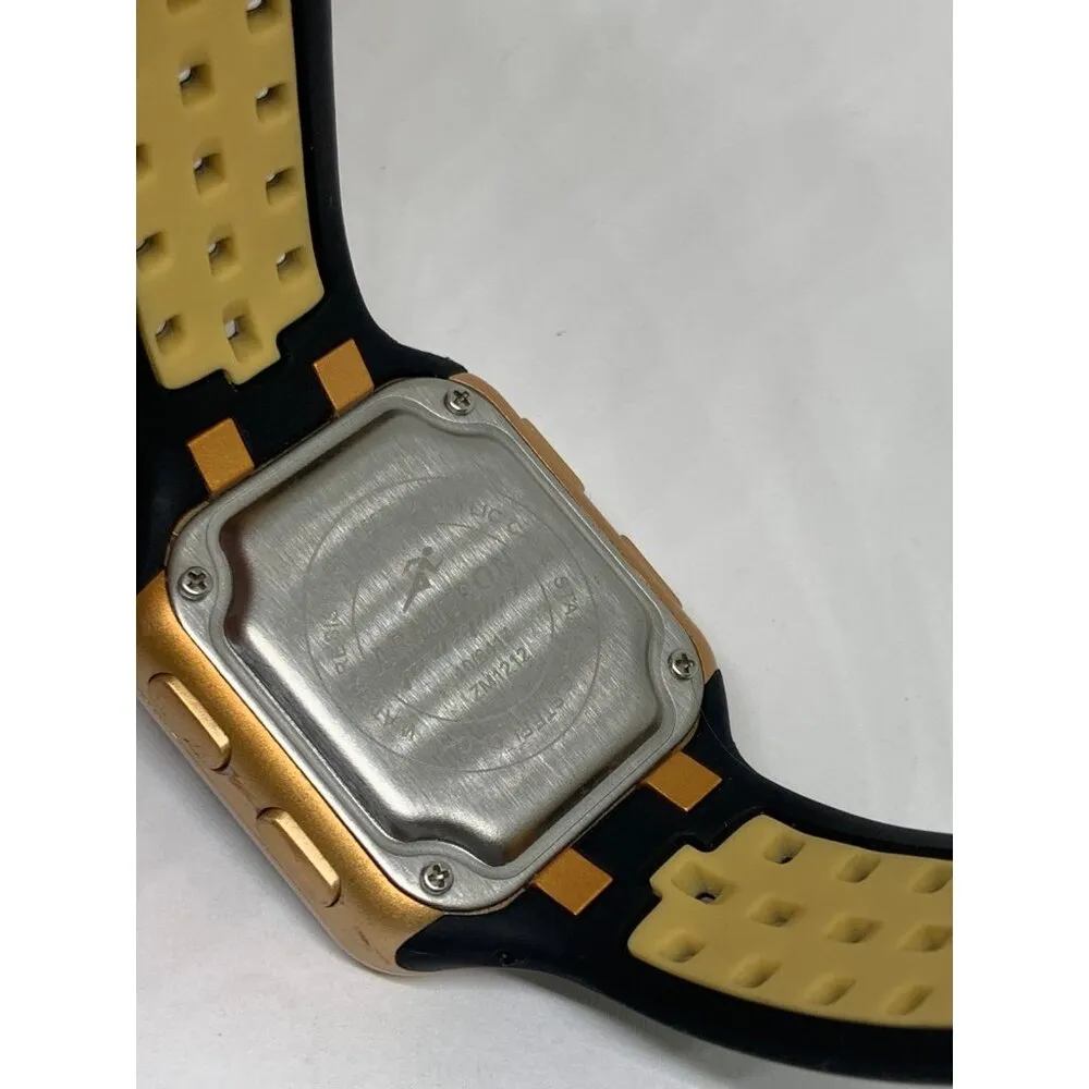 Armitron pro sports digital LCD watch 38mm black beige color 165ft Wr running - Image 7