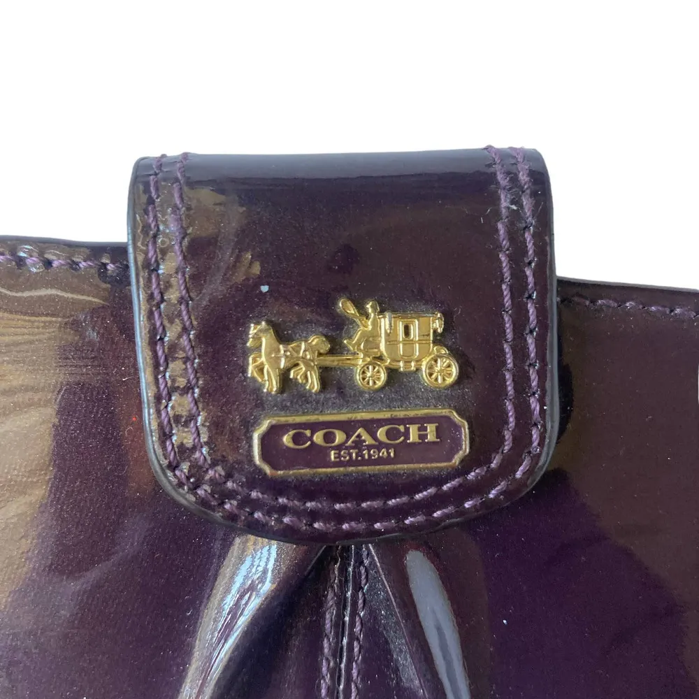 Coach Madison Patent Leather Slim Skinny Travel ID Wallet - Image 2