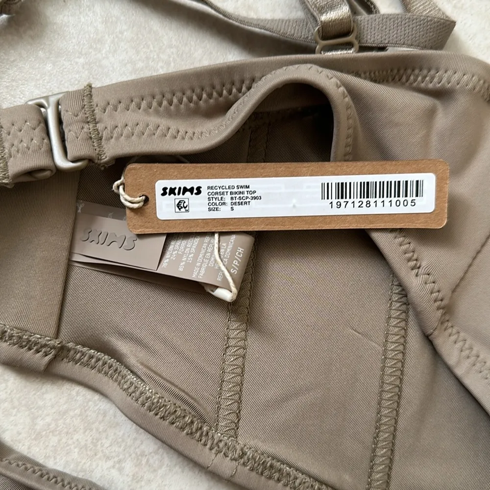 NWT  Micro Corset Bikini Top - Desert and Bottom cheeky tanga size S - Image 5