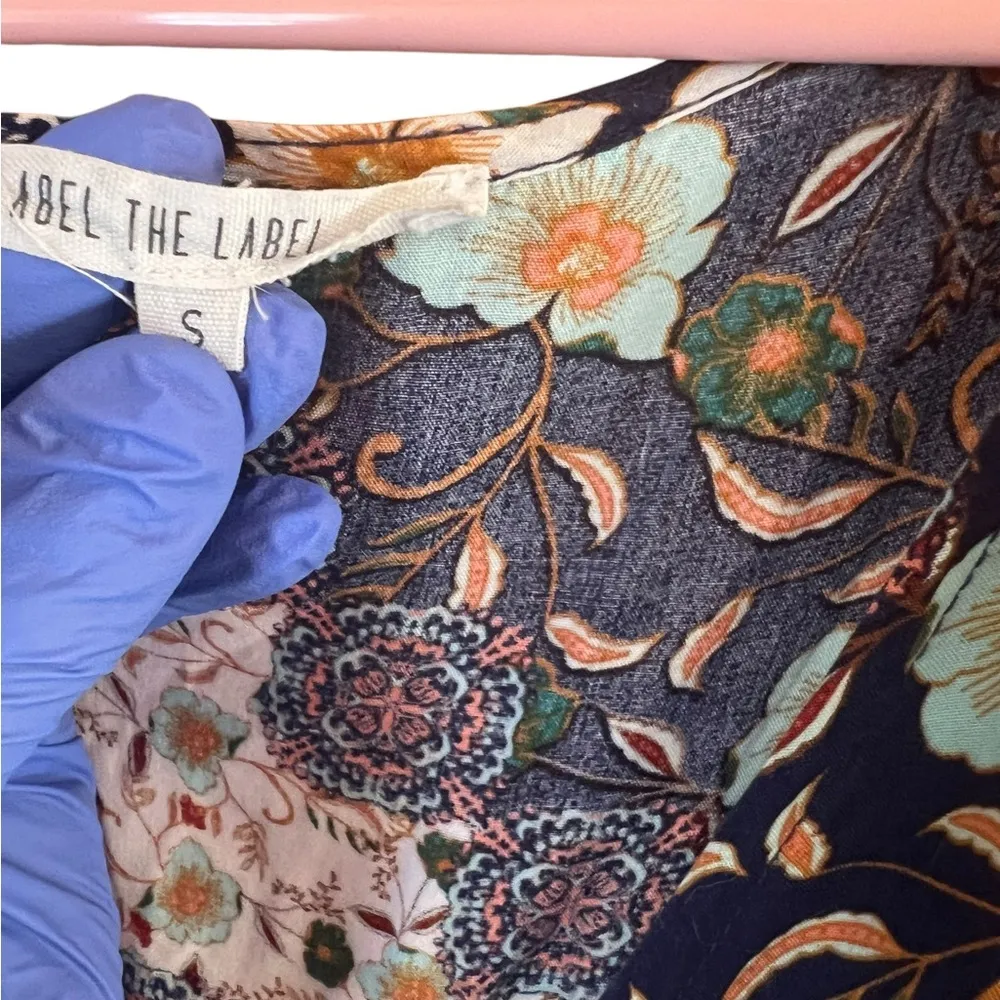 Abel The Label Floral Boho Patchwork Maxi Dress Womens Small - Image 9