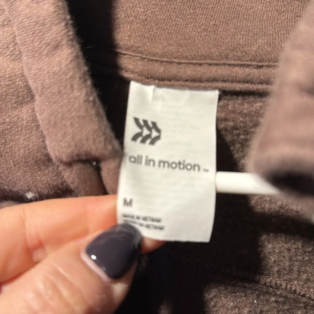 Brown and forest green Half-Zip Hoodies - Image 4