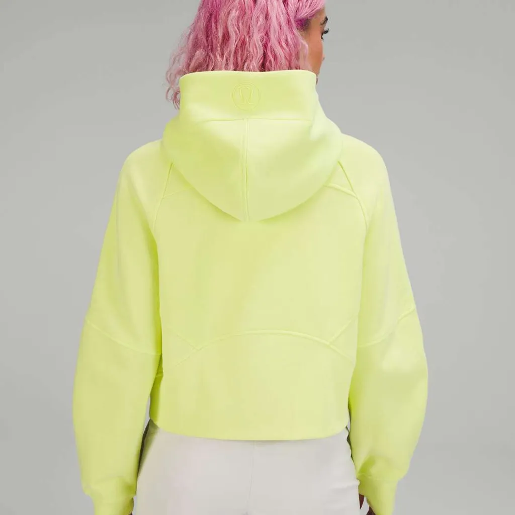 Lululemon Scuba Oversized Half Zip Hoodie Electric Lemon Womens Size XL / XXL - Image 3