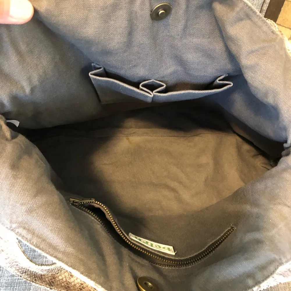 👜Beirn Jenna Watersnake Tote Natural - Image 12