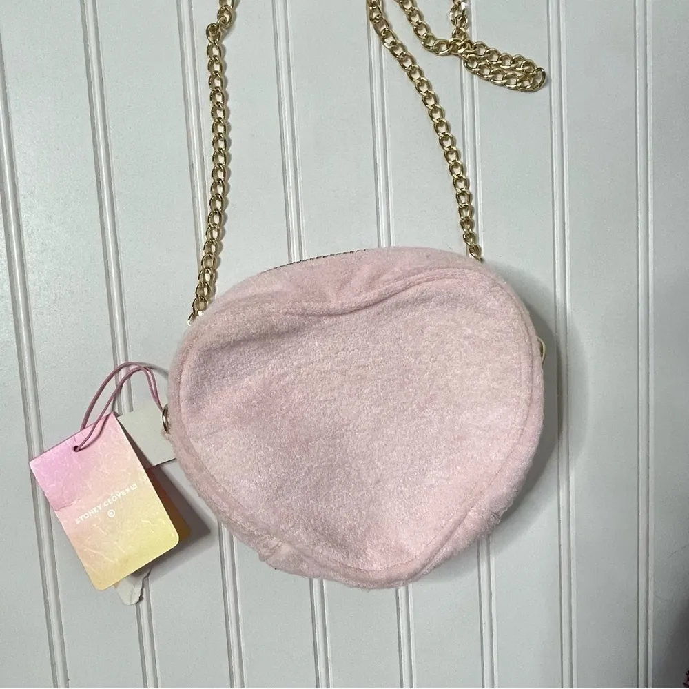 Stoney Clover Lane x Target Terry Cloth Heart Crossbody Bag Purse - Image 2