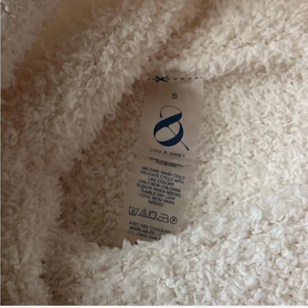 Lou & Grey turtleneck pull over Sherpa sweater - Image 3