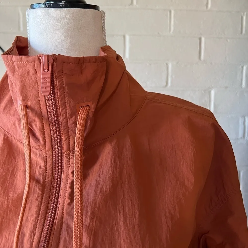 Flx half zip woven crop jacket cinnamon rose size M Orange Size M - Image 6