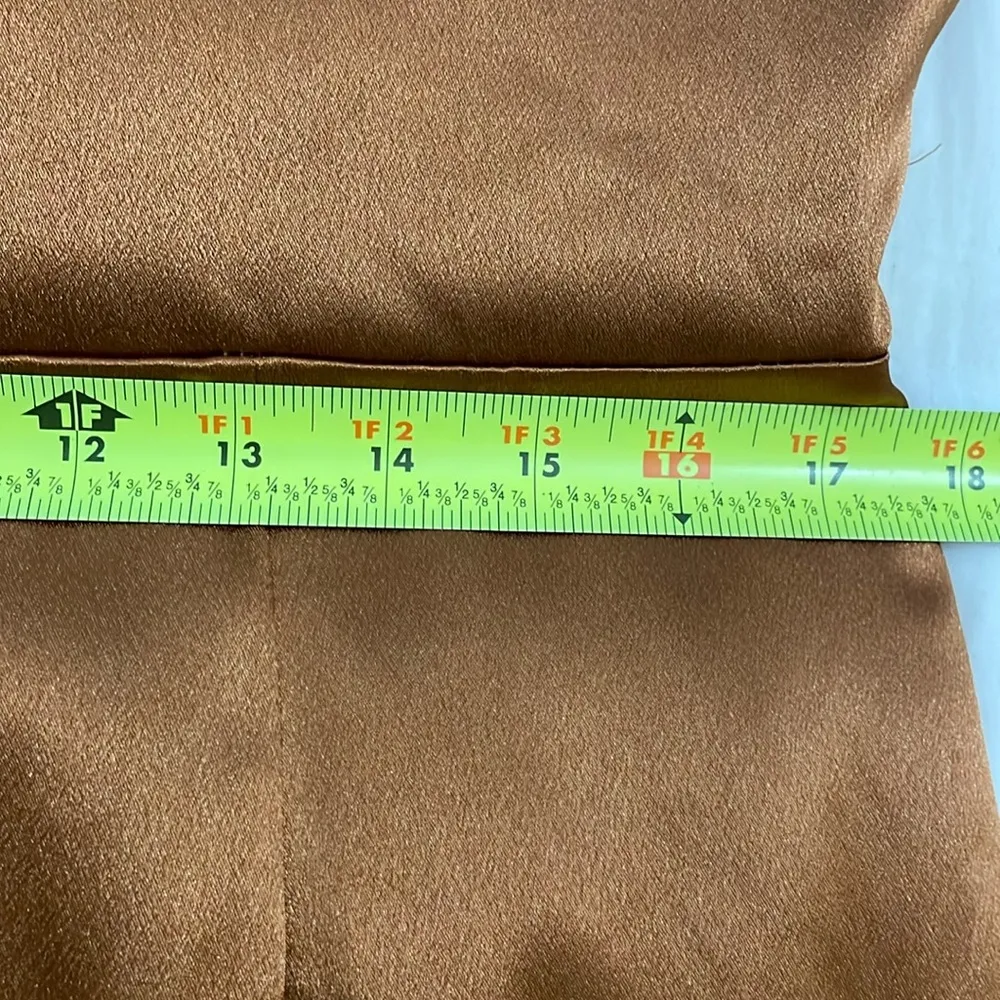 Birdy Grey Shiny Satin Rust Evening Gown Dress Womens Size XXL Bridesmaid - Image 7