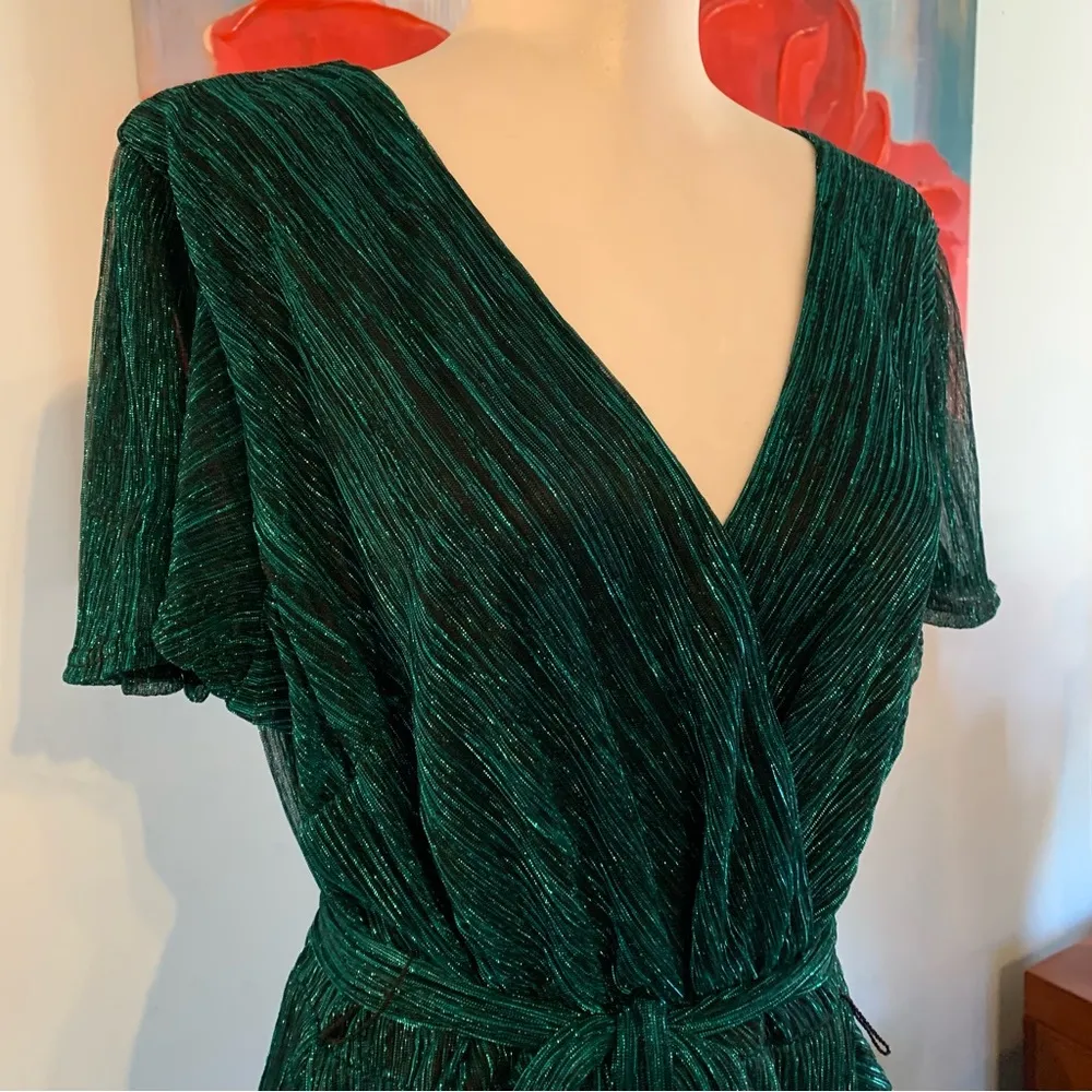 Nicole Miller NEW NWT Shimmering Long Evening Dress 10 L Large - Image 3