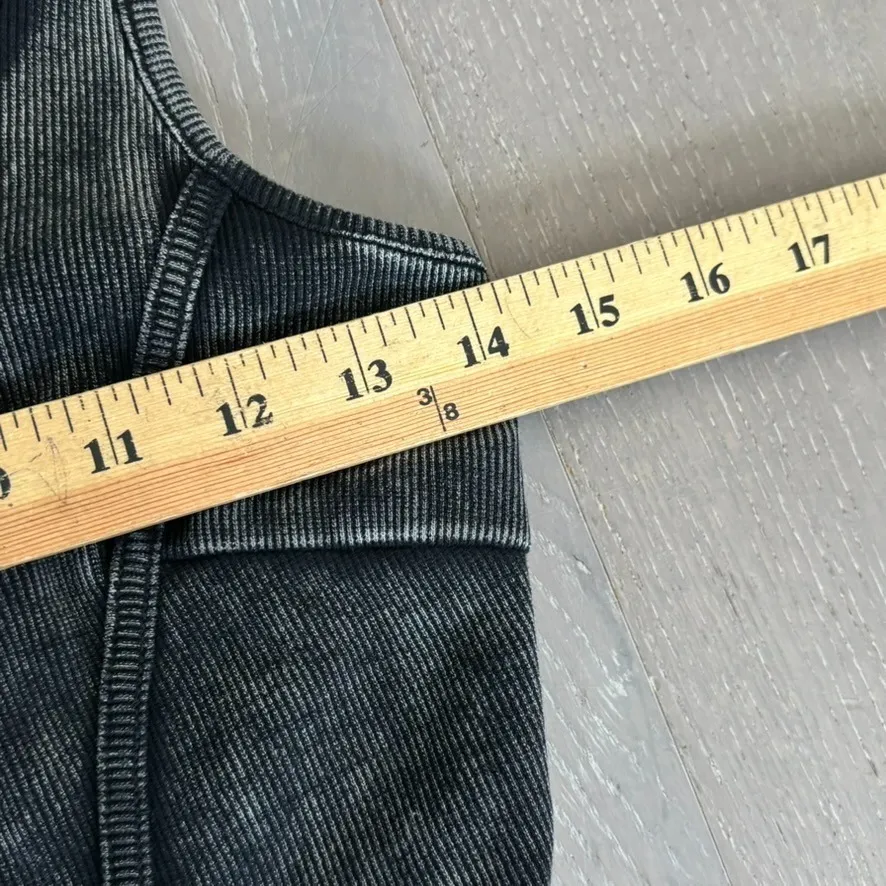 Hera‎ Collection Cargo Dress Sz S Black Acid Wash Utility Stretch Baddie Grunge - Image 11