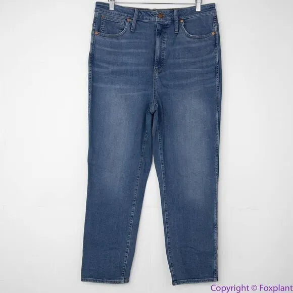 NEW Madewell Curvy Stovepipe‎ Jeans in Dearham Wash, 33 - Image 4