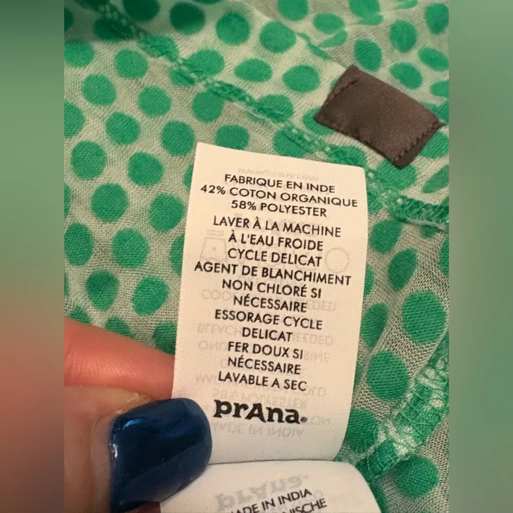 Prana Polka Dot Swim Coverup with light hood size M - Image 12