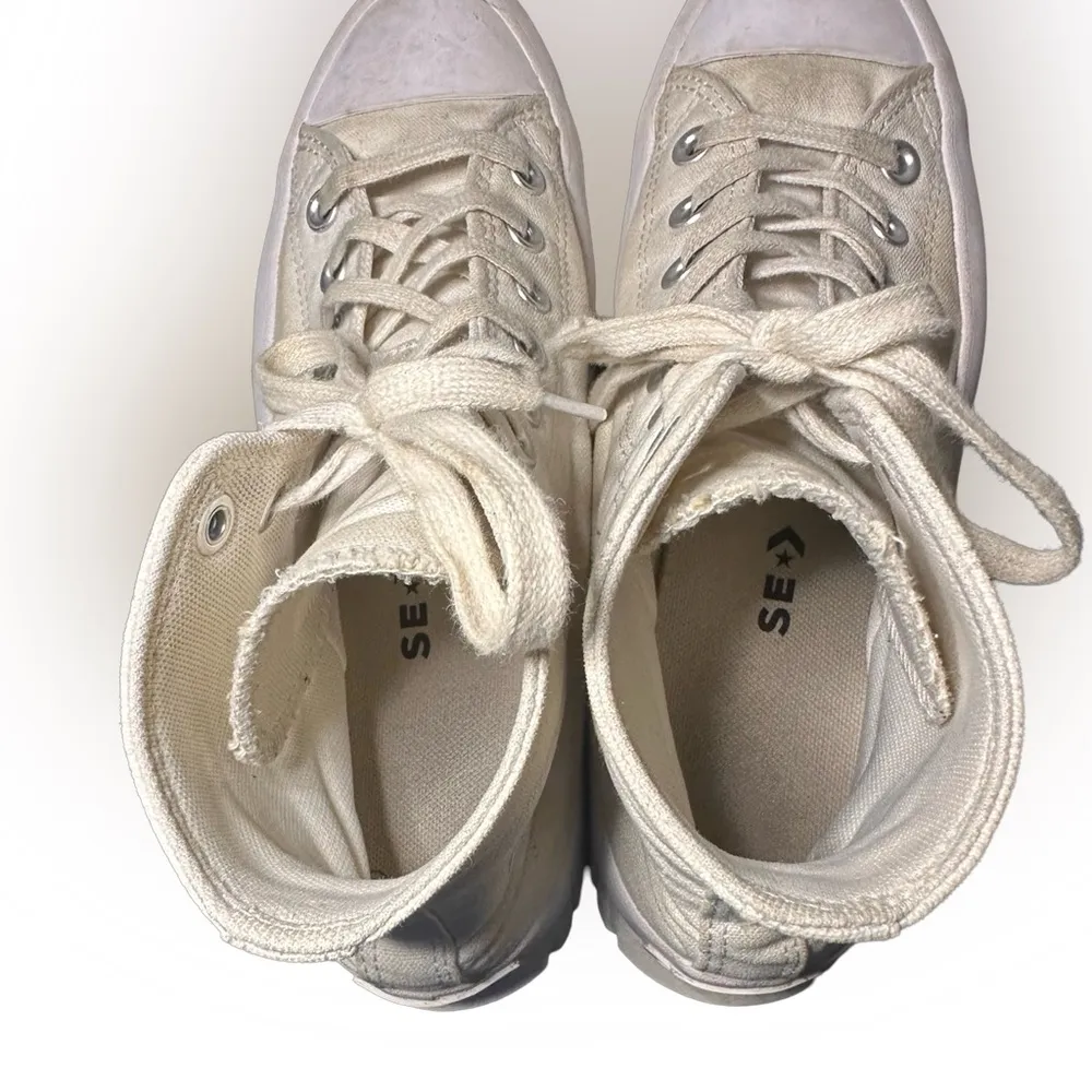 CONVERSE Chuck Taylor All Star Lugged 2.0 White/Egret/Black Unisex SZ 6.5/8.5 - Image 9