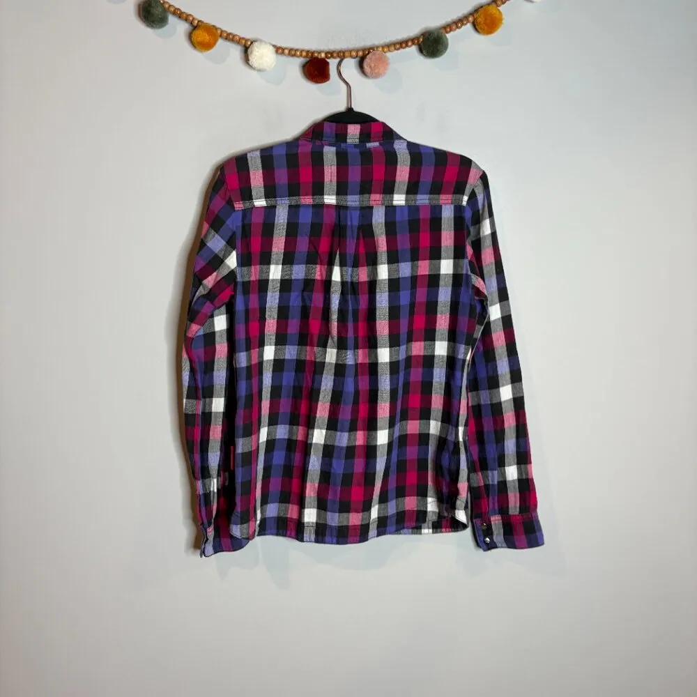 Tripp NYC plaid studded button down flannel shirt - Image 5