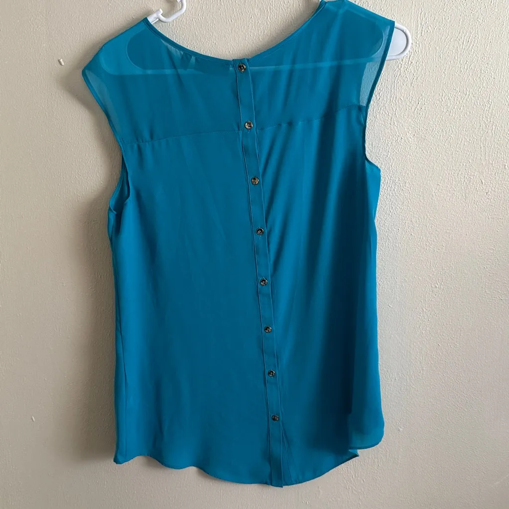 Apt. 9 Women's Teal Sleeveless Blouse - Image 3