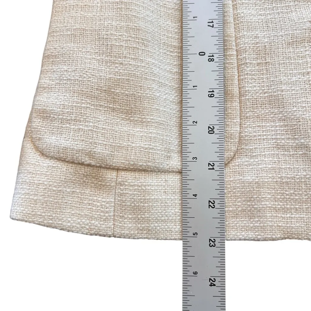 J. Crew Ruffle Sleeve Cotton Waverly Jacket Size 4 - Image 7