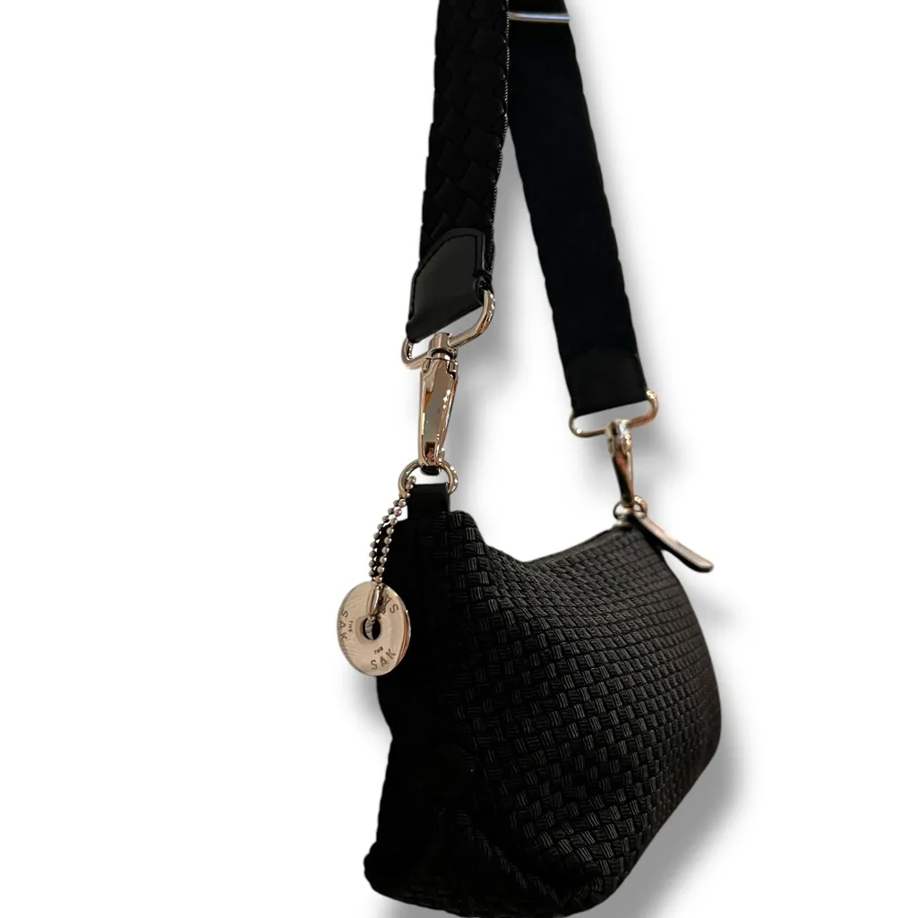 The Sak Small Black SilverHandbag Going Out Little Black Dinner Purse Club Bag - Image 7