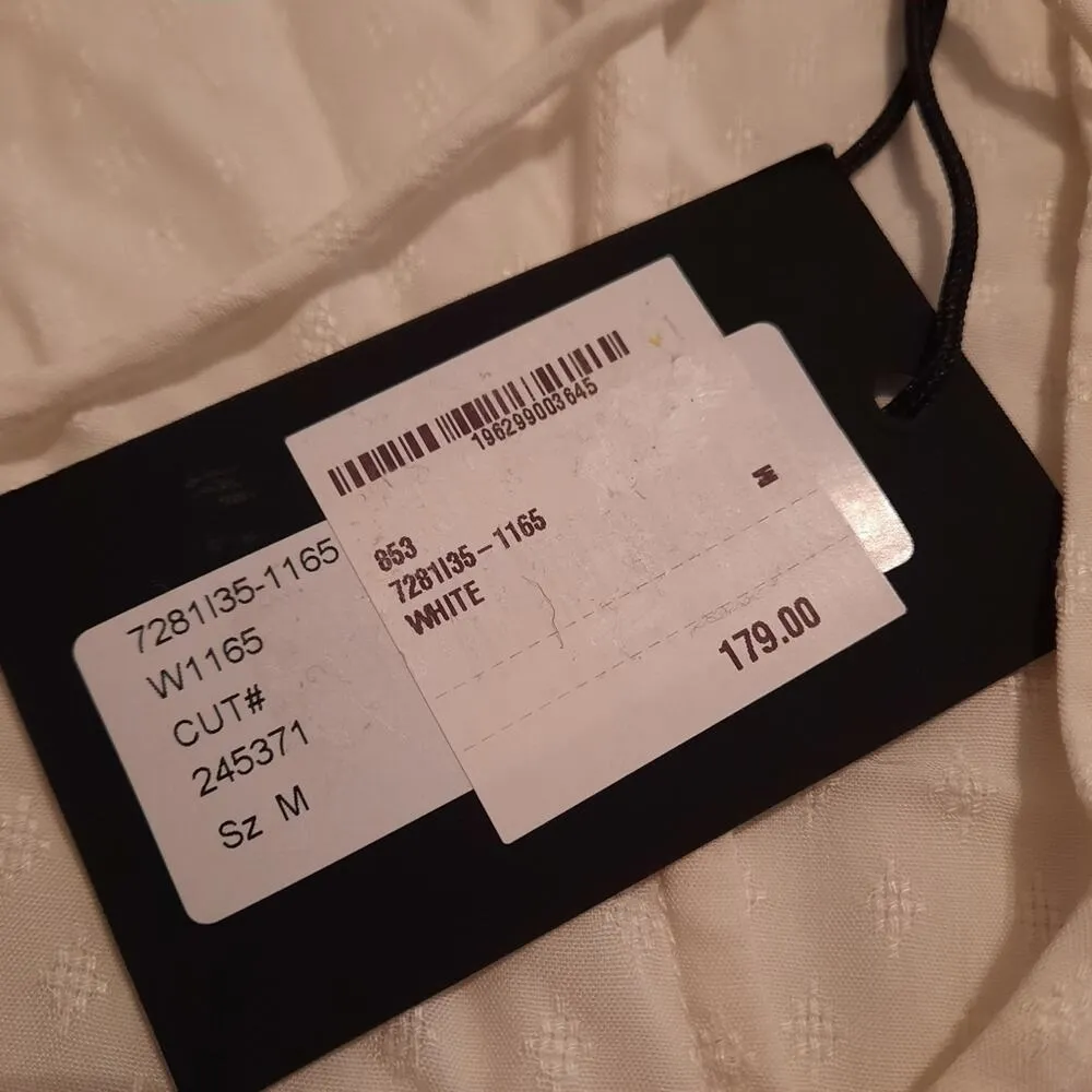 Paige Kaydynn Blouse Womens Medium White Ruffled Pullover Top Shirt Boho Cottage - Image 14