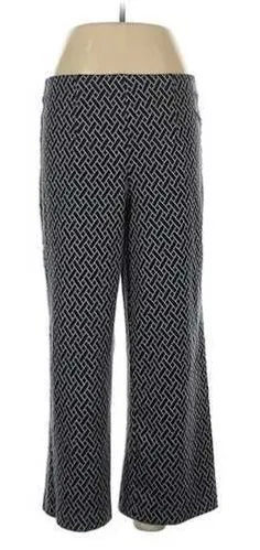 Jules & Leopold Wide Leg Pants Black White Chain Print Size LG - Image 1