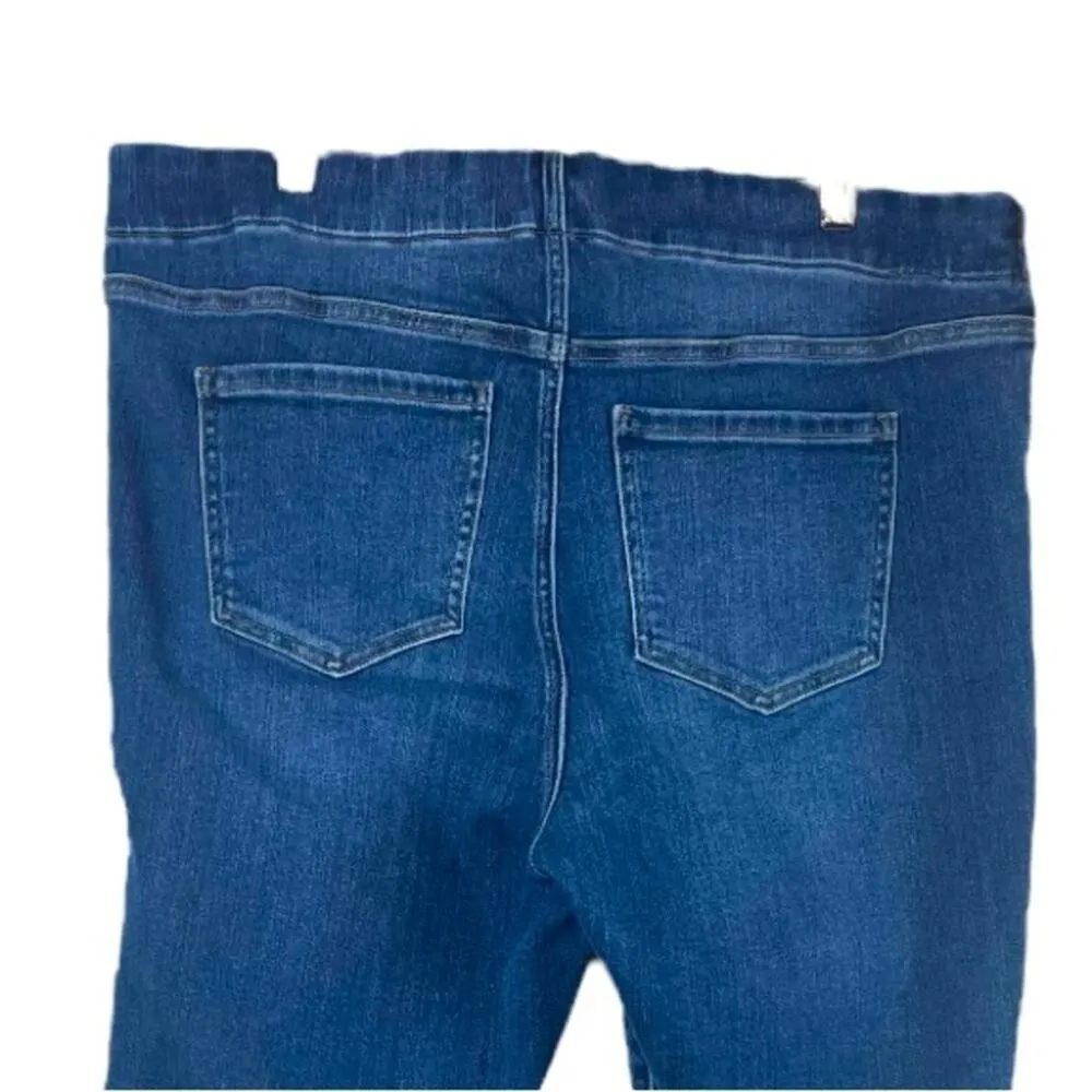 Liverpool Jeans Straight Leg Crop High Rise Dark Wash Women’s Plus Size 18W - Image 4