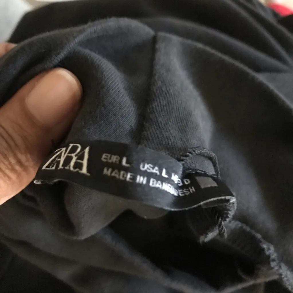 Zara Dark Gary Mock-neck Crop Top NWOT - Image 5