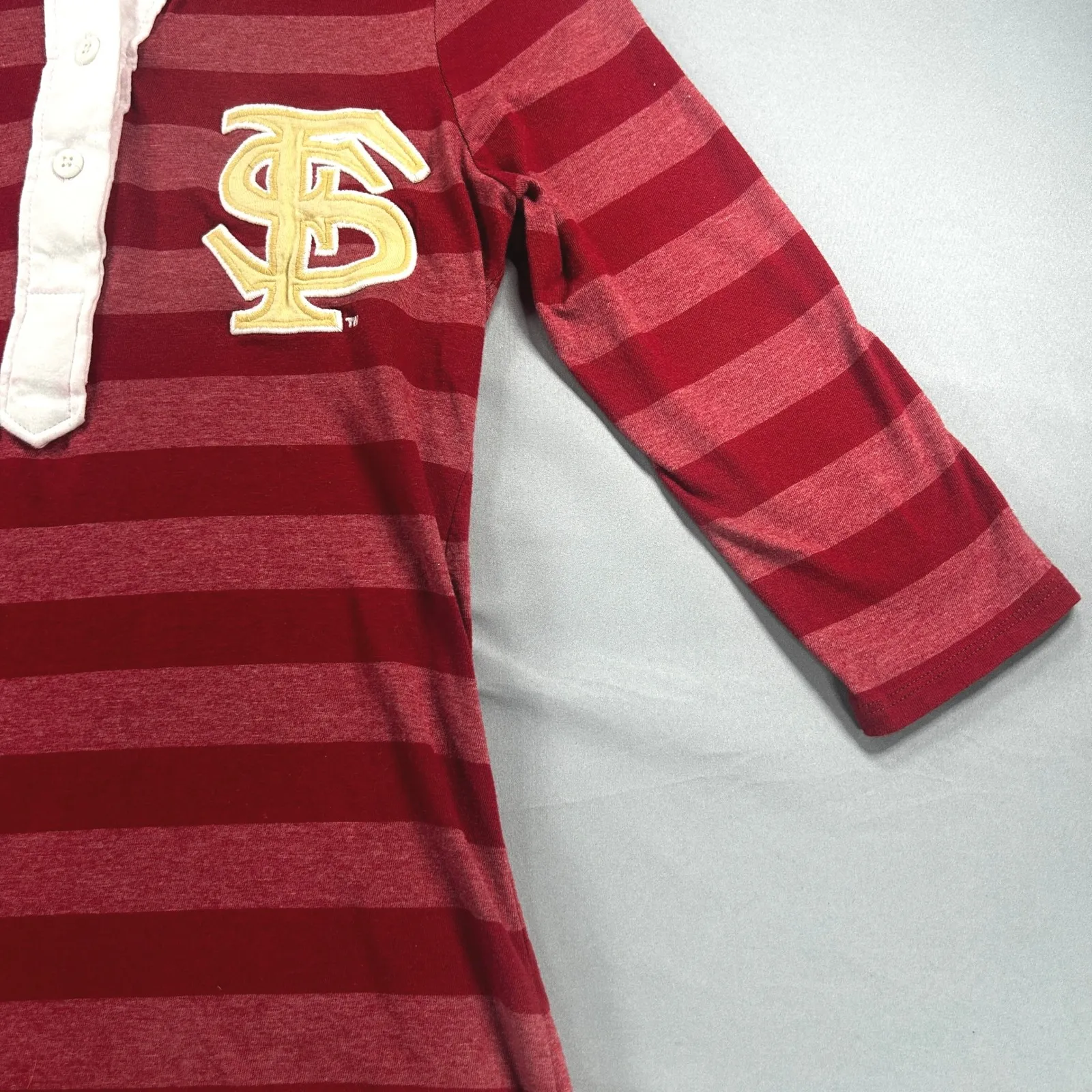 Florida State University‎ Seminoles NCAA Striped Rugby Dress XS Collegiate Red - Image 4