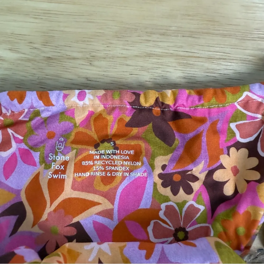 Stone Fox Swim River Bikini Bottoms Retro Pop Size Small - Image 5