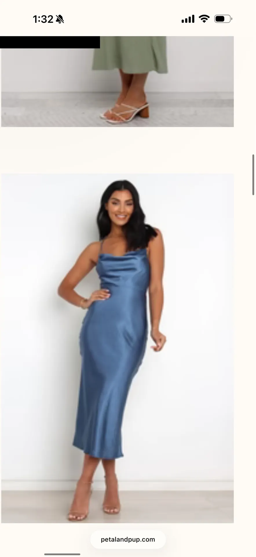 Petal & Pup Dress Midi Satin - Image 4