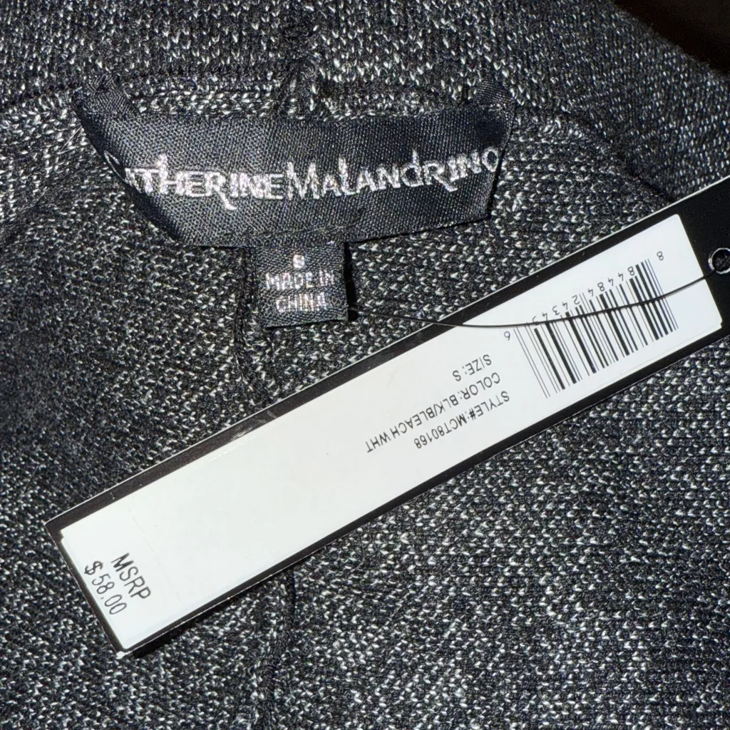 Catherine Malandrino Women’s Sz Small Gray Knit Skirt New NWT - Image 4