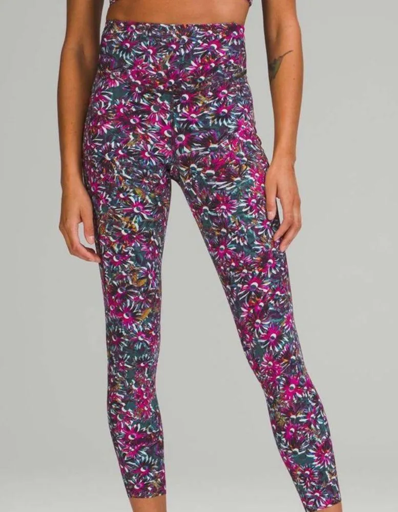 Lululemon Base Pace High-Rise Running Tight 25" Floral Electric Multi Legging - Image 2