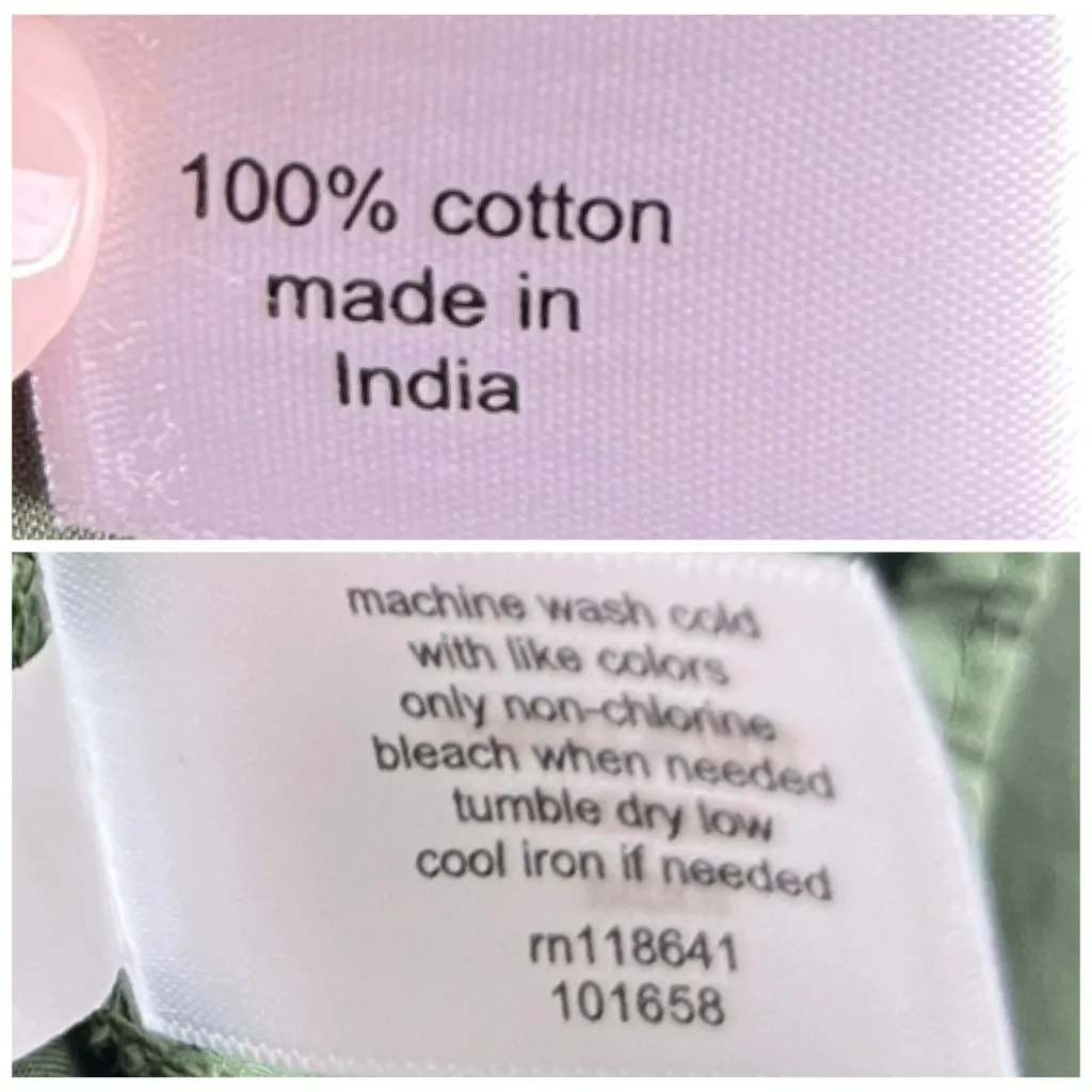 Lane Bryant Midi Dress Poplin Cotton Smocked Waist Olive Green Women’s Size 20 - Image 12