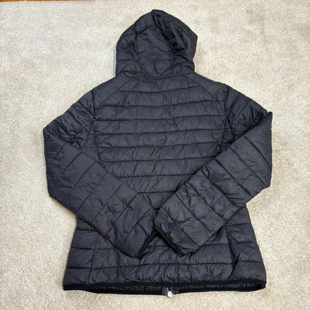 Save The Duck Ultra Light Hooded Puffer Jacket Size 2 Black - Image 2
