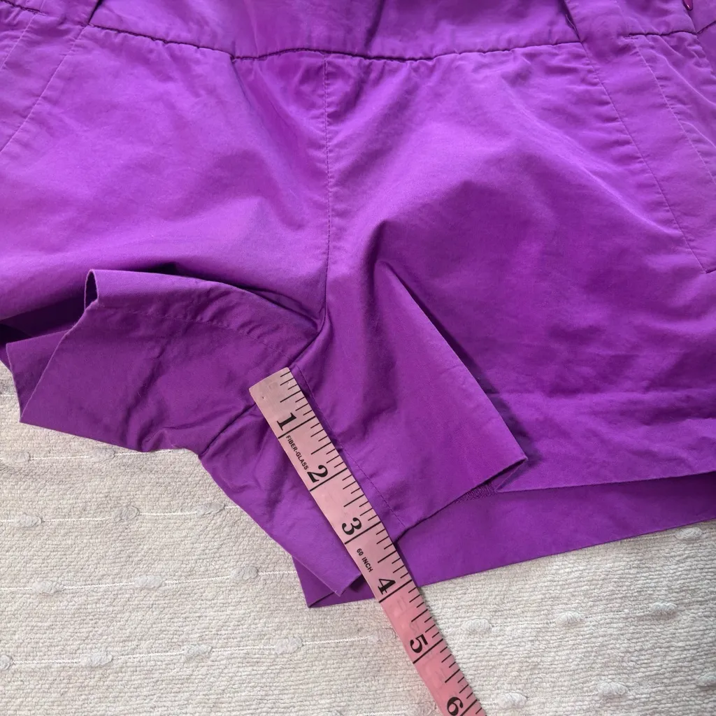 J.CREW CHINO Purple‎ Cotton SHORTS Size 4 - Image 5