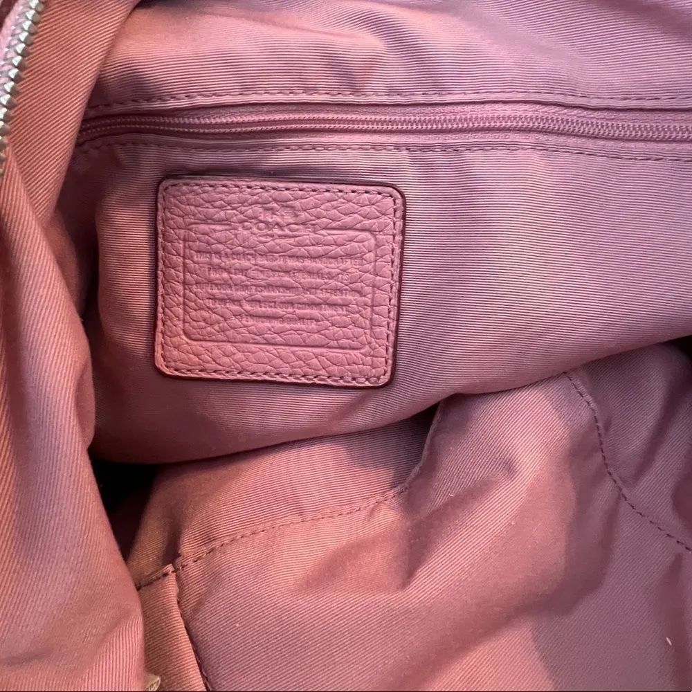 Coach Soft Pebbled Leather Purse with Shoulder‎ Strap - Image 9