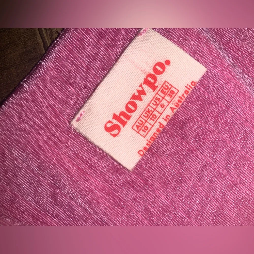 Nwot showpo Australia wrap around pink ribbed bodysuit 6 70$ boho revolve spring - Image 3