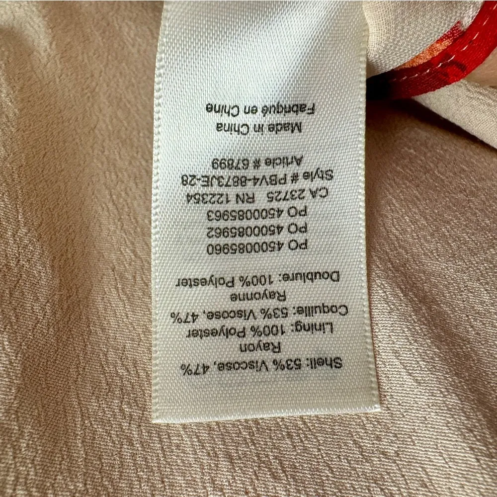 Wilfred Creneau Floral Print Sleeveless Slip Midi Dress Strappy Aritzia Cream 6 - Image 7