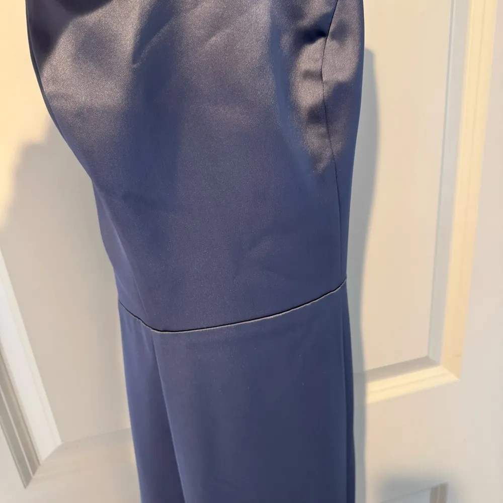 Amsale Nakai Bridesmaid Maxi Dress Slate | Size 6 Gray - Image 6