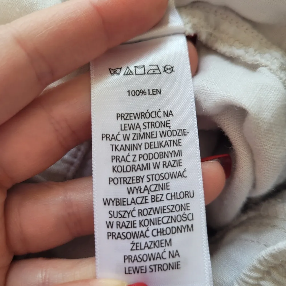 Cynthia Rowley  Cream Linen Jogger Pants - Image 13